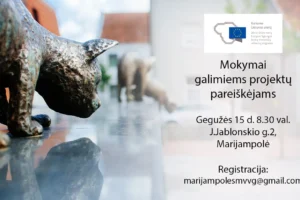 Mokymai galimiems projektų pareiškėjams