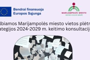 Marijampolės miesto gyventojai kviečiami į konsultacijas dėl Marijampolės miesto vietos veiklos grupės 2024–2029 metų vietos plėtros strategijos keitimo